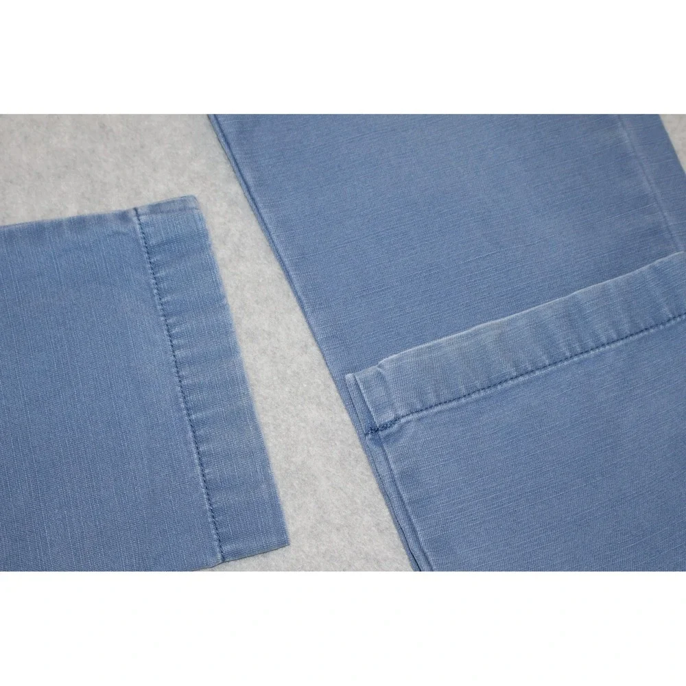 J.Crew The Sutton Pants Mens 32x33 Blue Chino Straight Leg Cotton E7445
